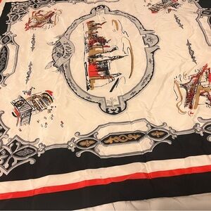 DKNY Graphic Print Vintage  Silk Scarf -  NWT